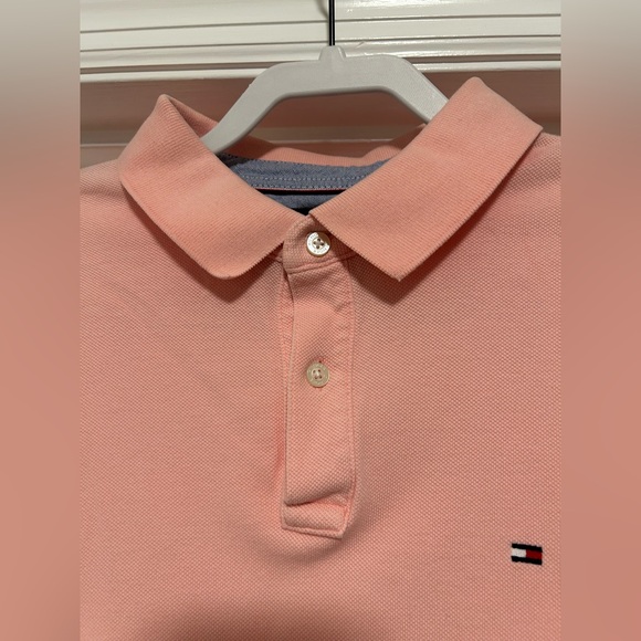 Tommy Hilfiger Men's Pink Polo Shirt - Picture 6 of 12
